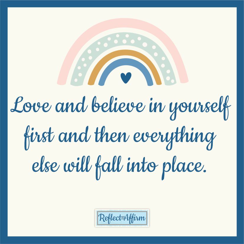 Printable Self Love Affirmations - Reflect Affirm