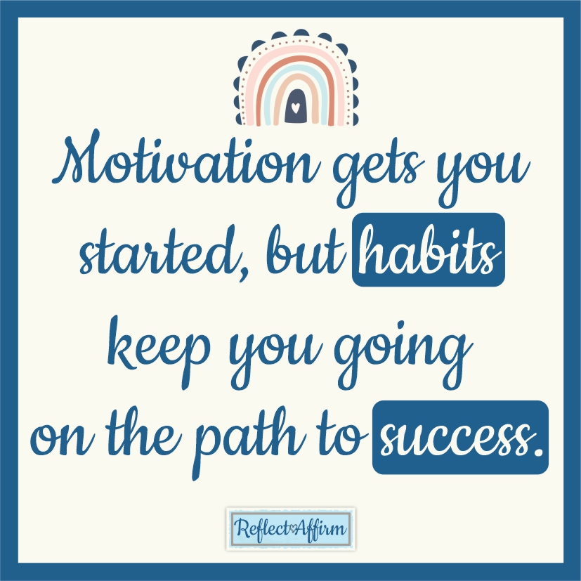 Daily habits to improve your life. Learning how to develop new habits can be life changing especially when they are healthy, productive habits. 
