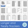 Build better habits that lead to personal growth and self-improvement with these 80 Printable Habit Trackers from Reflect Affirm.