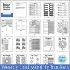 Build better habits that lead to personal growth and self-improvement with these 80 Printable Habit Trackers from Reflect Affirm.