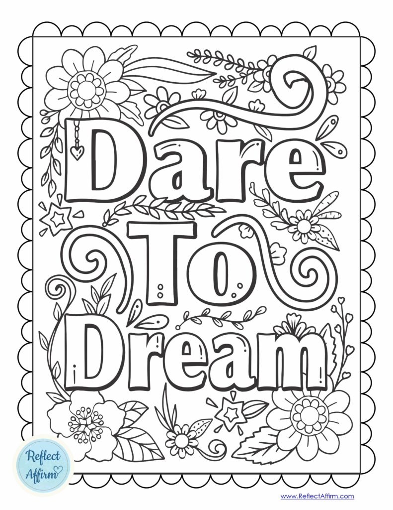 This set of FREE growth mindset coloring pages can help you get started with this type of positive thinking today! From Reflect Affirm.com