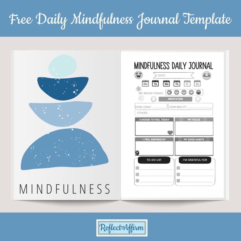 This Daily Mindfulness Journal Template is an easy and effective way to incorporate regular mindfulness practices into your busy schedule.